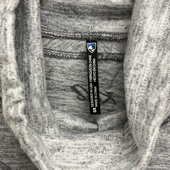 Kuhl Pullover Cowl Neck Knit Sweatshirt S in Gray - Picture 3 of 7